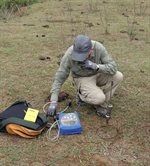 Measurement of the concentration of gases in the soil; Carbon Dioxide (CO2), Oxygen (O2) and Hydrogen Sulphide (H2S) (Copyright: British Geological Survey, NERC 2015)