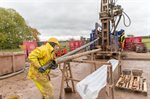 6. Coring the fourth borehole at the GeoEnergy Test Bed (Copyright: The GeoEnergy Research Centre 2016)