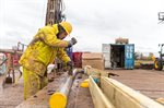 14. Coring the fourth borehole at the GeoEnergy Test Bed (Copyright: The GeoEnergy Research Centre 2016)