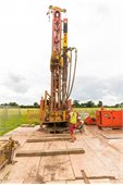 2. Drilling the third borehole at the GeoEnergy Test Bed (Copyright: The GeoEnergy Research Centre 2016)