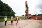 3. Drilling the third borehole at the GeoEnergy Test Bed (Copyright: The GeoEnergy Research Centre 2016)