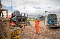 Logging a borehole at the GeoEnergy Test